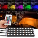 App-controlled RGB LED car interior lighting