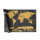 Scratch-off world map – traveller edition