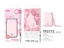 Batterie externe Lucky Bag 6500 mAh 1 USB 2 A, rose