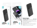 Batterie externe K6 10 000 mAh 10 W charge rapide, noire