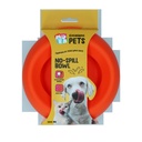Gamelle anti-renversement en silicone Excellent Pets 300 ml, orange (S)