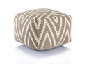 Pouf Cube Kilim Beige