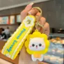 BRL205 Yellow Floral Lion Key Coit