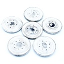 Washed White Incense Holder - Cone and Incense Dis