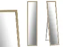 Standing mirror 30 x 120 cm natural wood