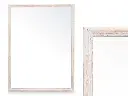 Wall mirror wooden frame 65 x 85 cm natural
