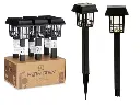 Black plastic square solar beacon