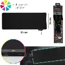 tapis de souris gamer xl rgb 2 ports usb