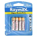 Raymax AAA mini penlite r03 battery 4 pieces zinc