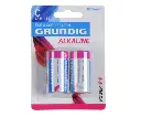 Grundig Alkaline C Batteries, 2 Pack, LR14, 1.5v