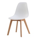 2x Chaise GOURMET - COQUE BLANCHE