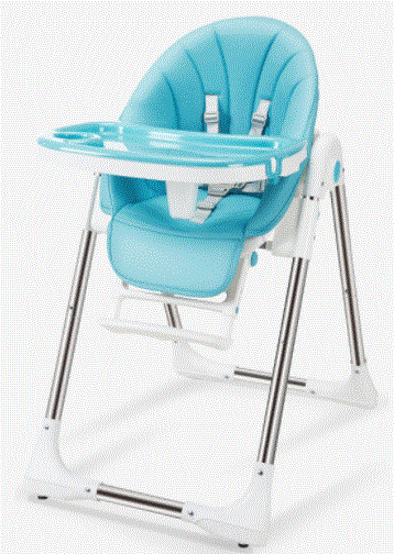 Ajustable Blue Baby high chair