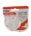 T-STATIONERY TRANSPARENT ADHESIVE TAPE WITH DISPENSER FOSKA