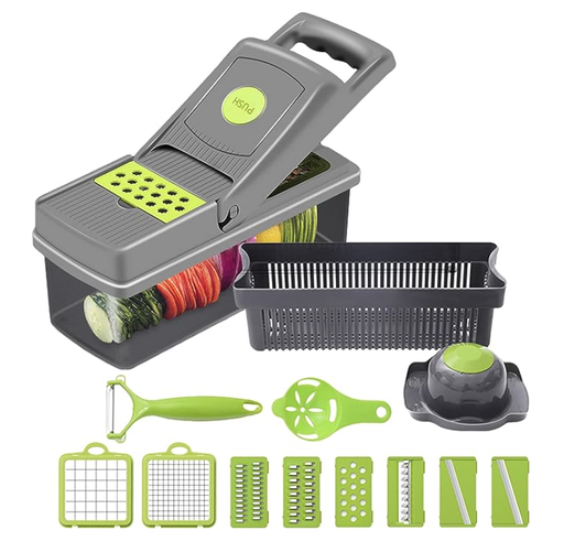 [kitchen silicer] 15 PCS VEGGIE SLICER