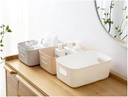 Boîtes de rangement en plastique pour organiser ses placards de salle de bain, de cuisine, son frigidaire..